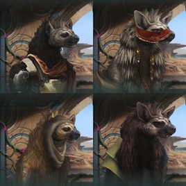 Animated Hyena Portraits