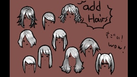 Ameiro anime hairs