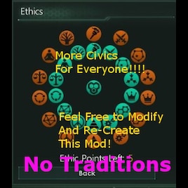 More Civics in Ethics and Civics Rebuild - No Traditions