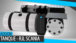 Addon - Round Fuel Tank - RJL Scania R, R4, G & Streamline
