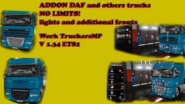 DAF TUNING [ADD LIGHTS IN SLOT] INTAKES MultiPlayer 1.35 ETS2