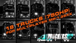 [ONLINE] 18 Trucks [750HP] For Multiplayer MP/1.38xx