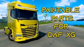 PAINTABLE PARTS FOR 2021 DAF XG, XG+