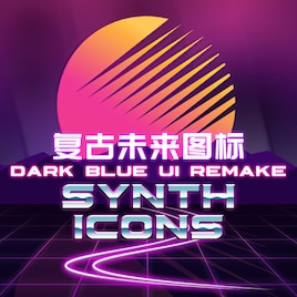 ! Dark Blue UI - Synth Icons !
