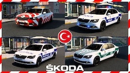 Skoda Superb - Turkish Police Skin Pack