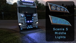 Scania S Middle Lights ETS2 - Blinkers Built-in