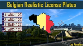 Belgian Realistic License Plates