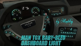 MAN TGX Dashboard Baby Blue Light