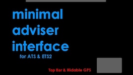 minimal adviser interface for ATS & ETS2 - top bar version